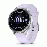 Venu 4 - 41 mm Silver with Periwinkle Silicone Band - 010-03013-01 - Garmin
